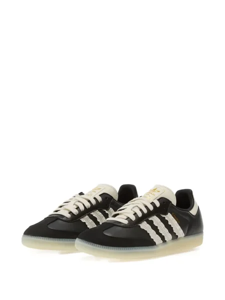 Φλοράλ sneakers Adidas Samba με κορδόνια με δαντέλα μαύρο