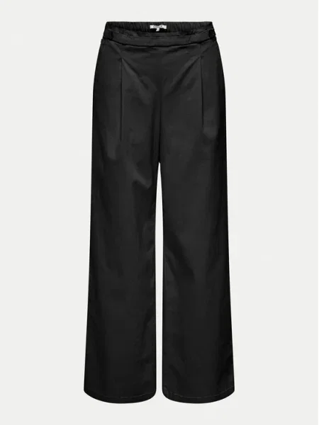 ONLY Szövet nadrág Stella Wide Leg fekete