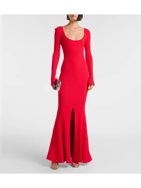Rochie David Koma tricotate roșu