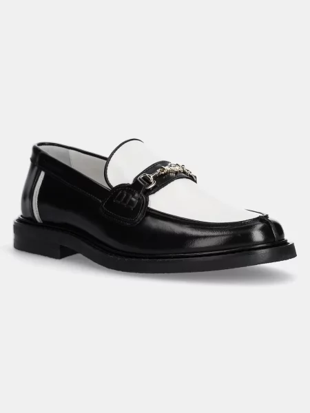 Шкіряні мокасини Filling Pieces Loafer Polido на плоскому ходу чорний