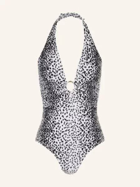 Heidi Klein Strój Kąpielowy Z Wiązaniem Na Szyi Icaria schwarz biały