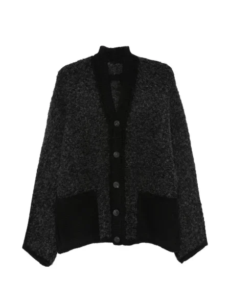 Cardigan Label Under Construction tricotate gri