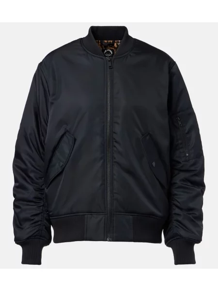 Geacă bomber The Upside din țesătură twill negru