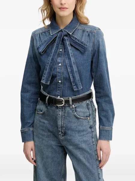 Cămașă Oui cu funde albastru