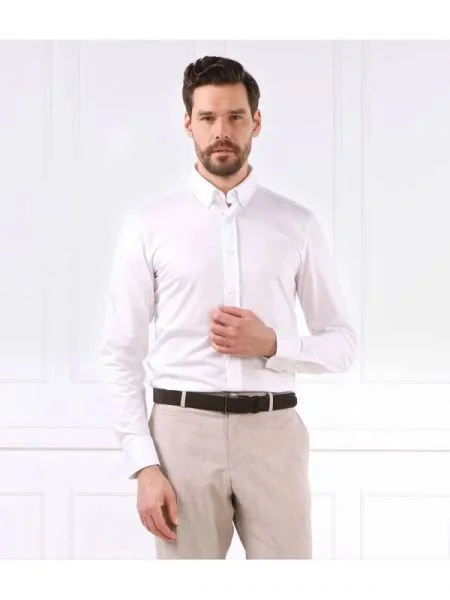 BOSS BLACK Ing | Casual fit fehér