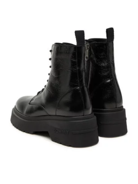 Tommy Jeans Auliniai batai Tjw Chunky Shiny juoda