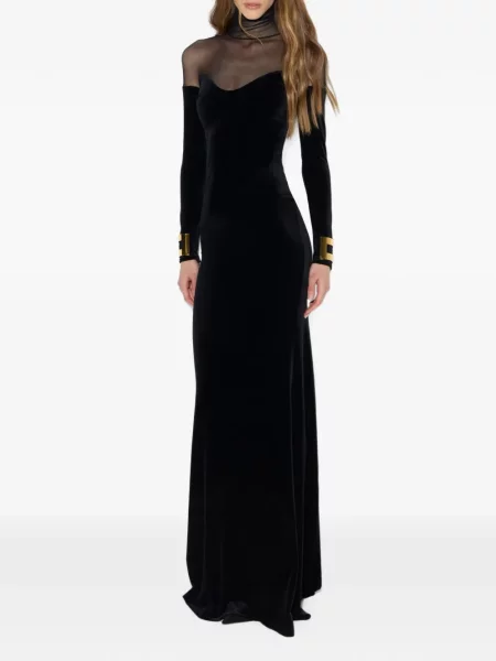 Rochie Elisabetta Franchi de catifea negru