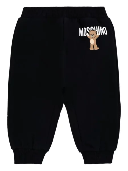 Spodnie dziecięce Moschino czarne