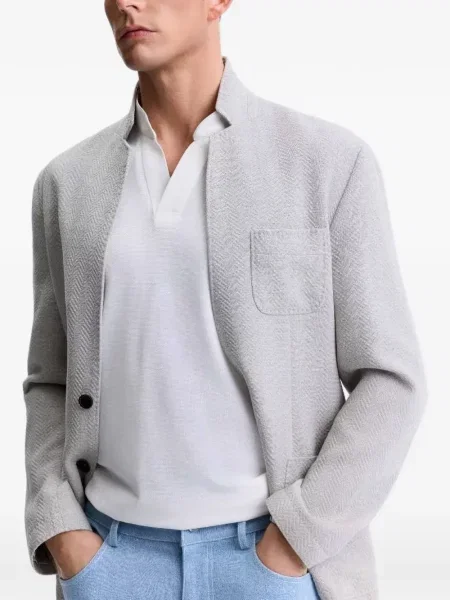 Geacă Shanghai Tang cu model herringbone