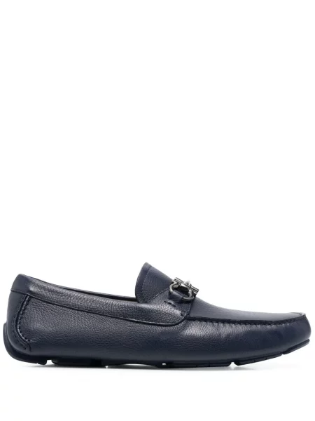 Pantofi loafer Ferragamo cu cataramă albastru