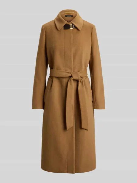 Płaszcz o kroju regular fit z mieszanki wełny z domieszką kaszmiru Lauren Ralph Lauren