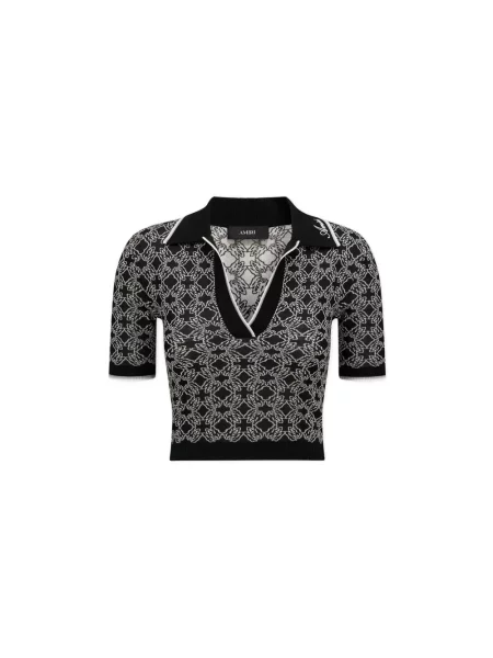 Tricou polo Amiri negru