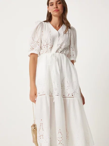 Happiness İstanbul Rochie alb