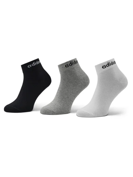 ADIDAS SPORTSWEAR Șosete sport Think Linear gri / negru alb