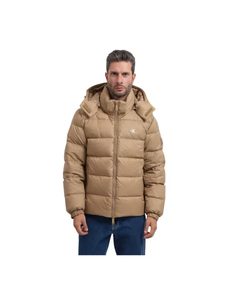 Kurtka puchowa Calvin Klein beżowa
