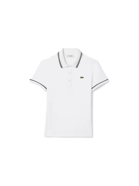 Tricou polo Lacoste alb