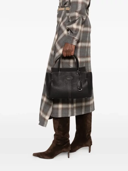 Shopper torbica Tod's s autogramom crna