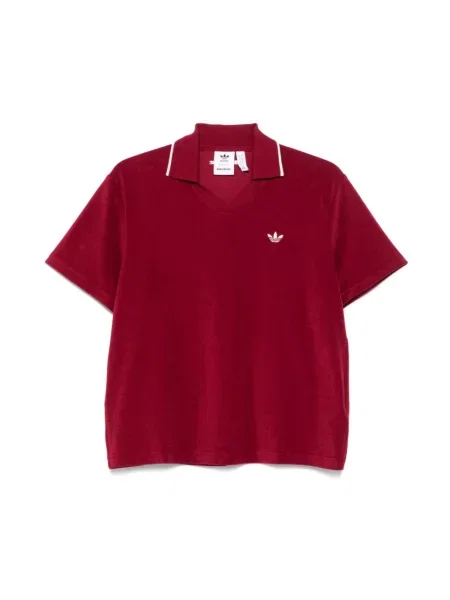 Koszulka polo Adidas frotte czerwona