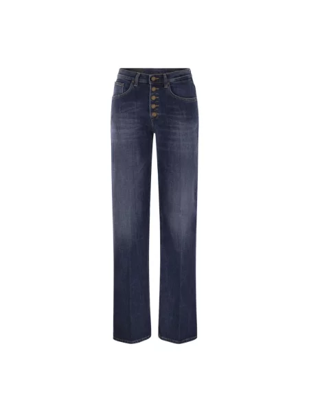 Szerokie jeansy Dondup niebieskie