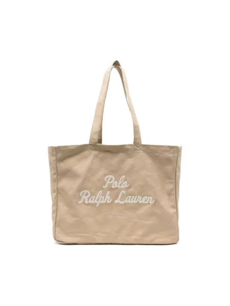 Torba Polo Ralph Lauren skórzana brązowa