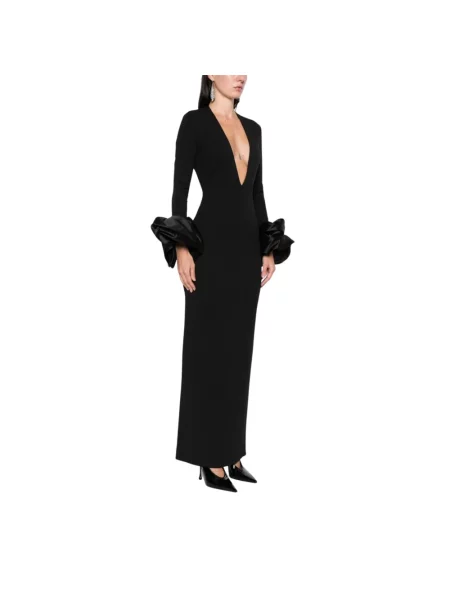 Maksi sukienka maxi Solace London garniturowa czarna