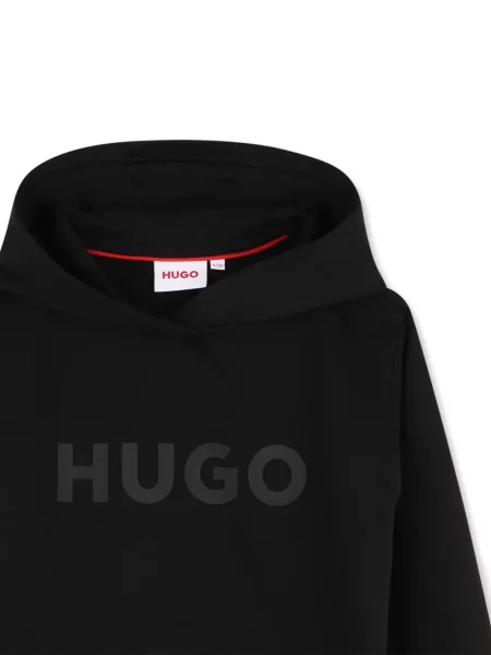 Bluza z kapturem dziecięca Hugo czarna