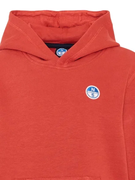 Bluza z kapturem dziecięca North Sails czerwona