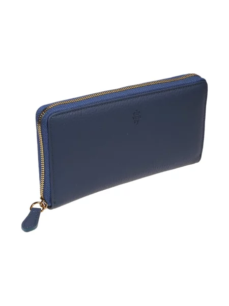 Portfel Eleventy skórzany niebieski