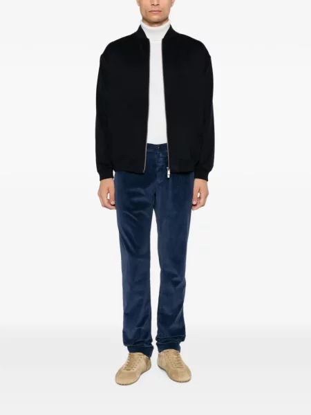 Pantaloni Jacob Cohën de catifea cord albastru