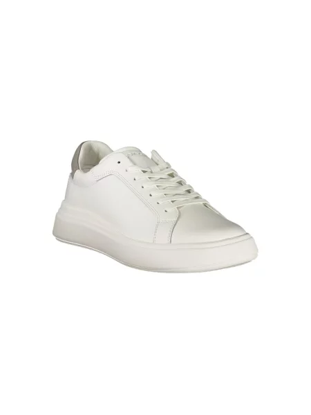Trampki Calvin Klein sznurowane koronkowe białe