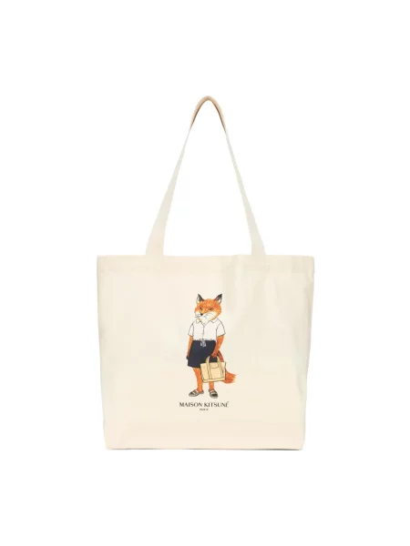 Torba Maison Kitsune beżowa