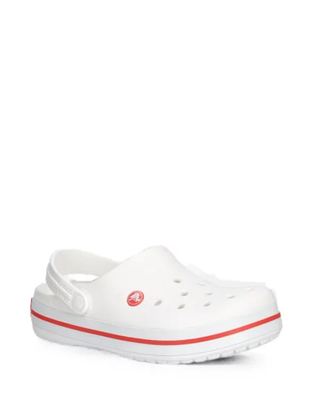 Saboți Crocs slingback alb