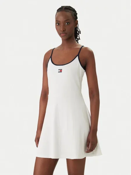 Tommy Jeans Ежедневна рокля бял