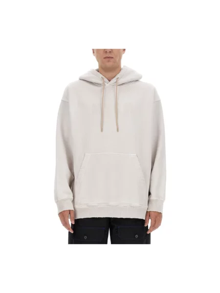 Bluza z kapturem Msgm beżowa