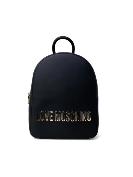 Lniany plecak Love Moschino czarny