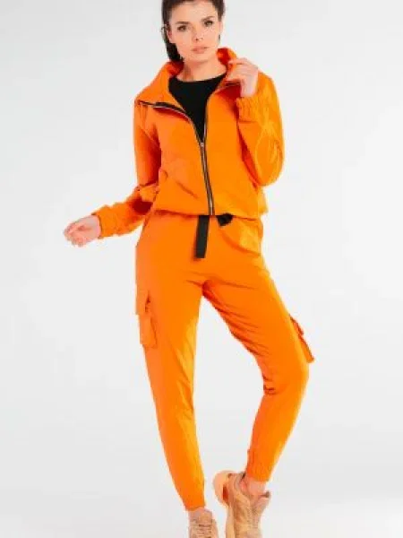 Spodnie cargo Infinite You pomarańczowe