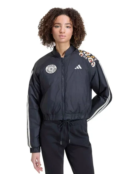 ADIDAS SPORTSWEAR Tréningová bunda FARM svetlobéžová / karamelová biela čierna