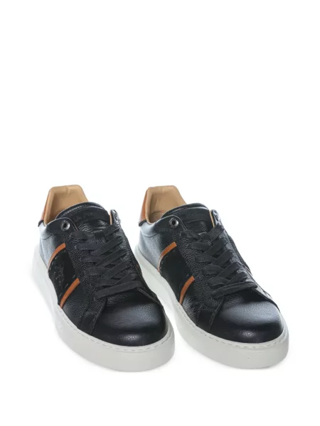 Sneakerși La Martina din piele negru