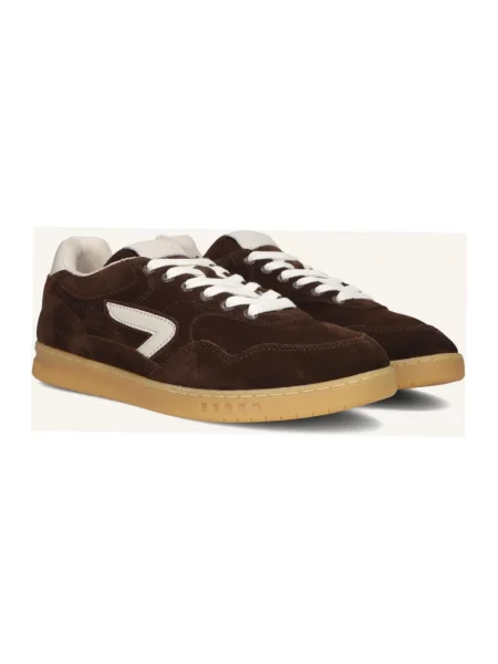 Sneakersy Hub skórzane brązowe