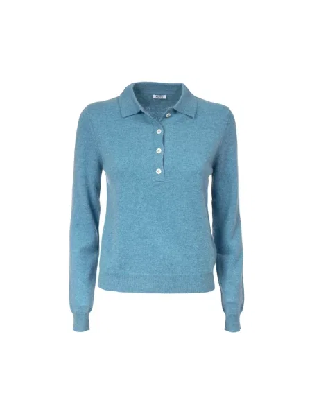 Sweter Aspesi z długim rękawem niebieski