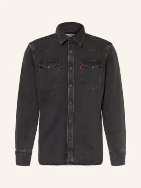 Levi's® Koszula Dżinsowa Barstow O Standardowym Kroju schwarz czarna