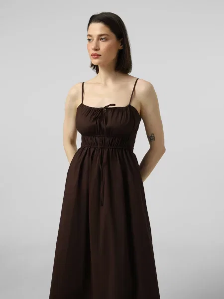 Сарафан INTERTOP MAVKA бавовна/еластан коричневий