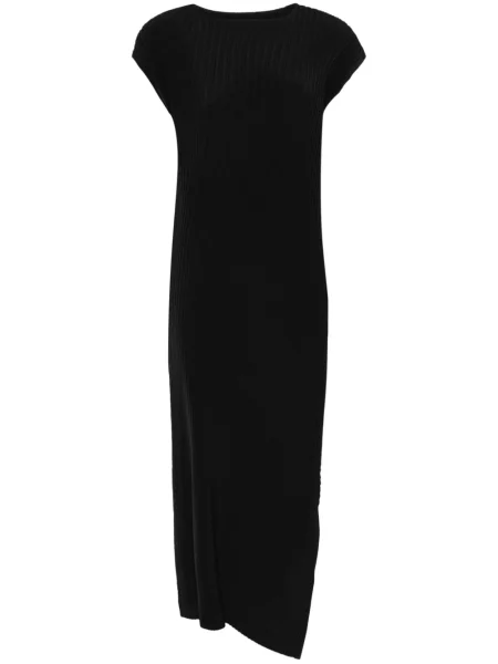 Rochie maxi Issey Miyake plisată de costum negru