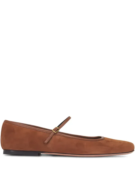 Balerini Veronica Beard din piele de căprioară maro