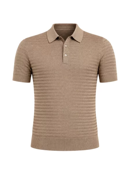 Scurt tricou polo Dolce & Gabbana maro