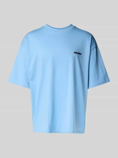 T-shirt o kroju oversized z nadrukiem z logo Review