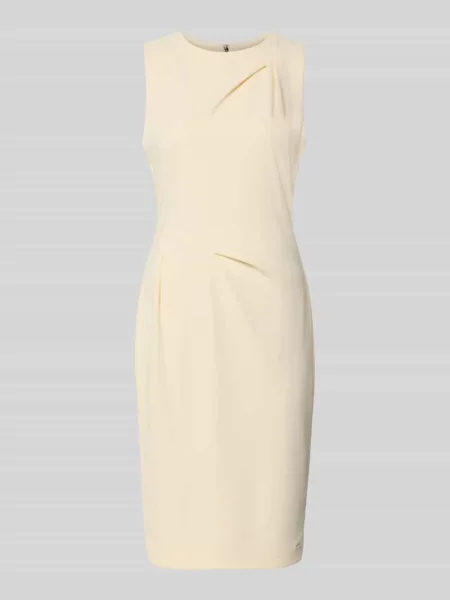 Sukienki etui do kolan z okrągłym dekoltem Calvin Klein Womenswear