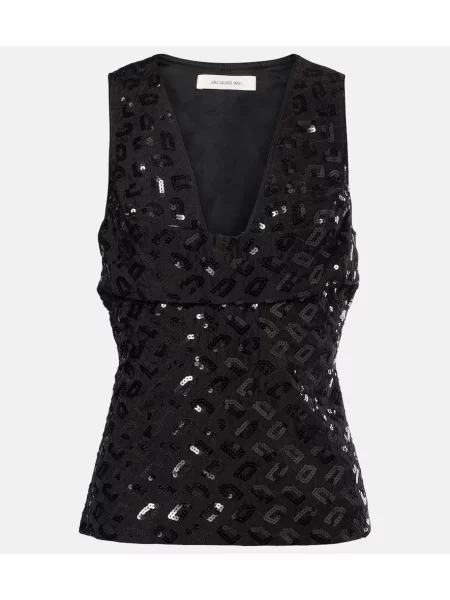 Pleten top Jacques Wei modra