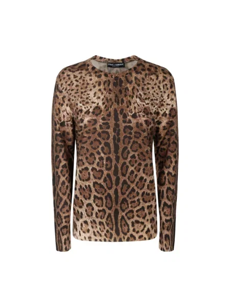 Bluza Dolce And Gabbana brązowa