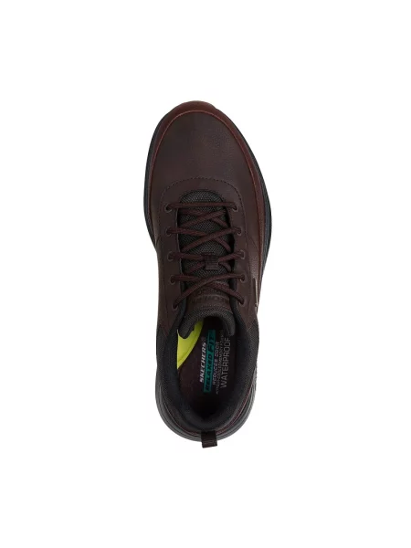 Sneakersy Skechers skórzane brązowe